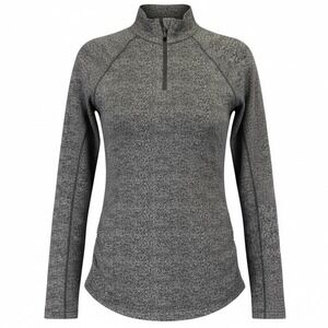 Athleta Gray Speckled Quarter Zip Athletic Top Women's Siz Medium (W16)